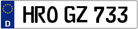 Truck License Plate